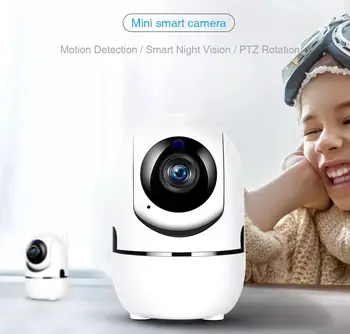 Black Smart IP Kamera Namų Apsaugos Stebėjimo 1080P Debesis Auto Stebėjimo Tinklo Belaidžio VAIZDO YCC365 PLIUS WiFi Kamera