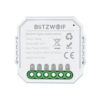 BlitzWolf BW-SS7 ZigBee3.0 2300W Belaidžio Smart šviesų Modulio Programą Nuotolinio Valdymo Balsu Dirbti su Alexa, Google 