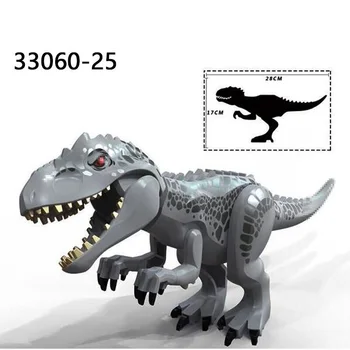 Blokai Sidabro Pilkumo Tyrannosaurus Rex Žalia Triceratopsas Mėlyna Dinozaurų Duomenys Vaikams, Žaislai 33060-25 33060-26