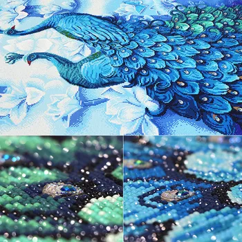 Blue Peacock Specialios Formos Gręžimo 5D 