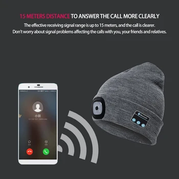 Bluetooth 5.0 Megzti Skrybėlę Lauko Naktį Veikia Naktį Žvejybos LED Šviesos šaltinis 