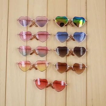 Blyth LEDINIS 1/6 lėlės priedai mados širdies formos akiniai nuo saulės differen spalvų dovanų žaislų nemokamas pristatymas
