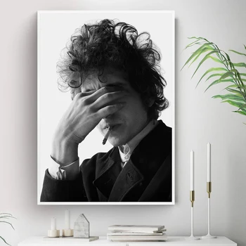 Bob Dylan Rūkymas Plakatas Muzikos Pop Dainininkė Žvaigždžių Plakatų ir grafikos Dovana Retro Tapybos Sienos Menas Drobė Nuotrauką Kambarį Dekoro