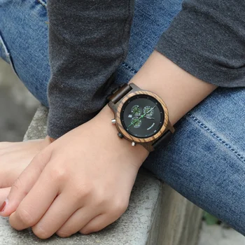 BOBO PAUKŠČIŲ Paprasta Medienos Moterų Laikrodžiai reloj mujer Miyota Kvarco Judėjimas, Ponios Laikrodis Užsakymą Laikrodį Dovanų su Medinėje Dėžutėje B-P18