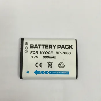 BP-760S BP760S Li-ion Baterija BP 760S ličio baterijas Kyocera i4R i4RB i4RBK BP-760S BP760S Skaitmeninio fotoaparato Baterijos