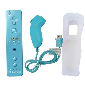 Built-in Motion Plus Belaidžiai GamePad Nuotolinio Valdiklio Nintend Wii Nunchuck Už Nintend Wii Remote Controle Kreiptuką Joypad