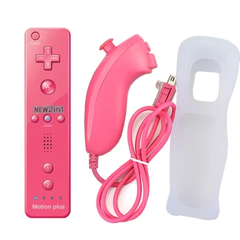 Built-in Motion Plus Belaidžiai GamePad Nuotolinio Valdiklio Nintend Wii Nunchuck Už Nintend Wii Remote Controle Kreiptuką Joypad
