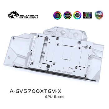 Bykski GPU Vandens Aušinimo Blokas Gigabyte RX5700XT ŽAIDIMŲ OC 8G, Kompiuterio Komponentų Šilumos Išsklaidymo