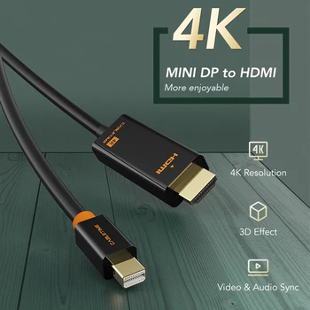 CABLETIME Mini Displayport į HDMI Laidas, Mini DP 1.2 Thunderbolt 