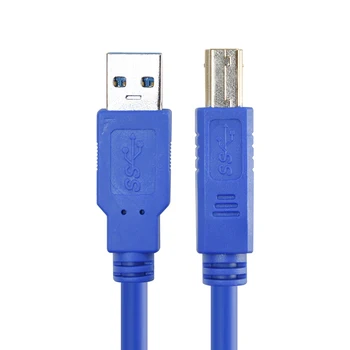 CABLETIME USB Spausdintuvo Kabelis USB 3.0 Male B Male Greitas USB Kabelis 