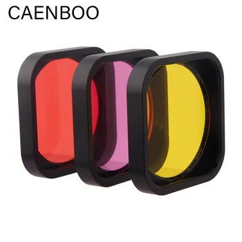 CAENBOO Mijia Veiksmų Kamera, Originalus Korpusas Priedai UV PL Raudona Geltona Magenta Nardymo Filtras Atveju Xiaomi Mijia 4K Mini