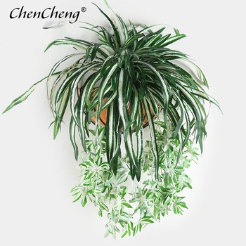 CHENCHENG 65 cm Dirbtinių Augalų Cypress Vazoninių Žaliųjų Augalų Hibiscus Netikrą Modeliavimas Žolės Kambarį Namo Apdaila