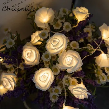 Chicinlife 10 LED Rožių Žiedų LED String Šviesos Valentino Vestuves Apdailos Gimtadienio Prekes