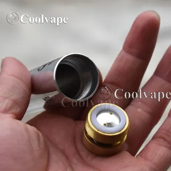 Coolvape NESĄŽININGI mod vape žalvaris/Aluminum medžiagos 18650 Mechaninė modifikacijos 24mm E-cigarete, mech mod vape vs pakviesti mod