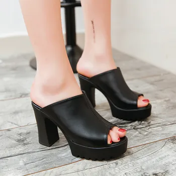 Corporis 2020 karšto pardavimui naujas vasaros avalynė moterims basutės peep toe storio aukštakulniai batai juodos spalvos elegantiškas platforma moterų sandalai