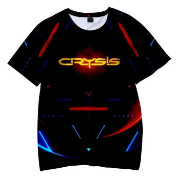 Crysis Remastered T-shirt 3D O-Kaklo Moterų, Vyrų Marškinėlius Harajuku Vasaros trumpomis Rankovėmis Streetwear Šaudyklė, Crysis Drabužiai