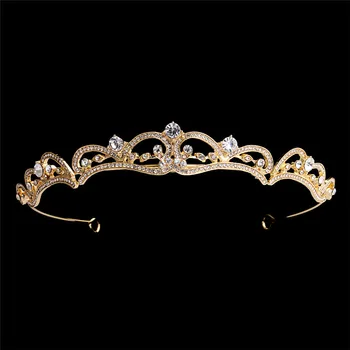Crystal Vestuvių Princess Crown Naujas Lankelis Kalnų Krištolas Nuotakos Rožančiai Lankelis Princesė Vestuvių Plaukų Papuošalai