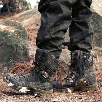 Cungel Lauko Vyrų Vaikščiojimo batai Kamufliažas Medžioklės batai neperšlampami Karinės Kovos Taktiniai Batai, Darbo Batai Laipiojimo