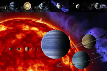 Custom Planetos Plakatas Saulės Sistemos Sienų Lipdukai Saulės Dekoro Merkurijus Venera Marsas Jupiteris Saturnas Uranas Tapetai Neptūnas #1677