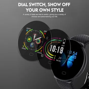 D19 2020 Vyrų Smartwatch Sporto Pedometer Smart Žiūrėti Turas 