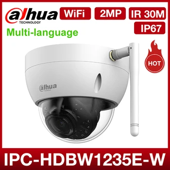 Dahua Wifi IP vaizdo Kamera IPC-HDBW1235E-W 2MP HD 1080P Tinklo vaizdo Dome cam Paramos H. 265 IR 30m IP67 IK10 SD kortelę ONVIF Vandeniui