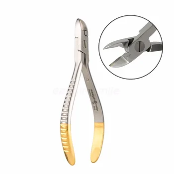 Dantų ortodontinis Ligatura vielos pjovimo Easyinsmile Ligatura Cutter TC-Pusė Gold MAX 0.014, aukščiausios kokybės