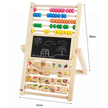 Daugiafunkcis Piešimo Lenta žinių, Pažinimo Abacus Mediniai Montessori Anksti Švietimo Skaičiavimo Matematikos Žaislai Vaikams Dovanų