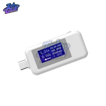 DC Tipo-C USB Testeris Dabartinių 4-30 V Įtampos Matuoklis Laiko Ammeter Skaitmeninio Monitoriaus Maitinimo Indikatorius Banko Įkroviklis
