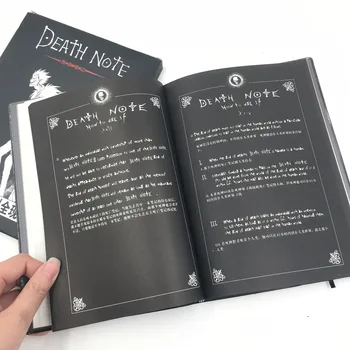 Death Note anime modelį, žaislų, animacinių filmų popierius, sąsiuvinis jotter kolekcines dovana dirbtiniais odos knyga