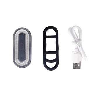 Deemount Ciklo užpakalinis Žibintas, Dviračio Žibintas Galinis USB Mokestis Įspėjimas Saugos Žibintų Ovalo formos 30 LED lustai COB Iki 18hrs Trukmė