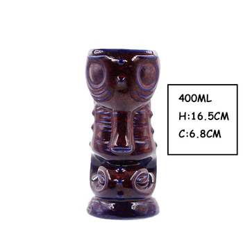 DEOUNY Baras Keramikos Tiki Puodelis Asmenybės Havajai Kokteilis Stiklo Kūrybos Taurės Zombie Vyno taurė Dinkware