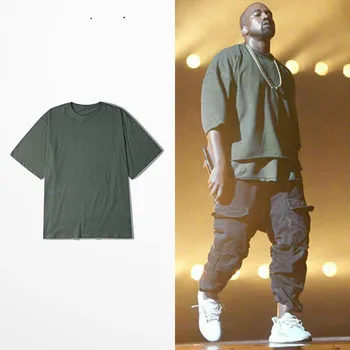 Derliaus Negabaritinių Marškinėliai Kanye West marškinėliai Pusė Rankovės Prekės ženklo Drabužių Hip-Hop Tee Marškinėliai Grobis Mėgėjams Streetwear Trasher
