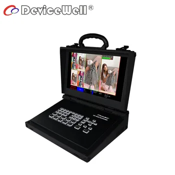 DeviceWell HDS9105C 9105C switcher Vaizdo 11.6 colių ekranas 4 HDMI 1 DP Įėjimai 1080P Live Stream Transliuoja 
