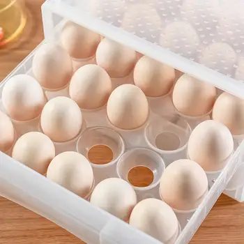 Didelių Kiaušinių Atveju, Šaldytuvas Kiaušinių Laikymo Dėžutė Patvaraus Plastiko Kiaušinių Konteinerių Virtuvės Šaldytuvai Variklinių Namelių, Kemperiai