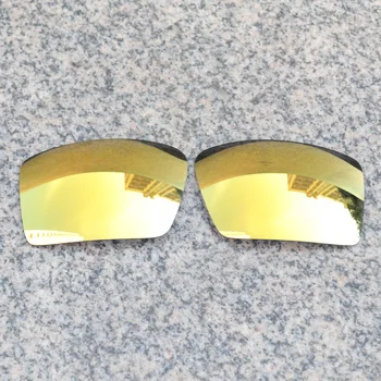 Didmeniniams E. O. S Poliarizuota Patobulintas Pakeitimas Objektyvai už Oakley Eyepatch 2 Akiniai nuo saulės -24K Aukso Poliarizuota Veidrodis