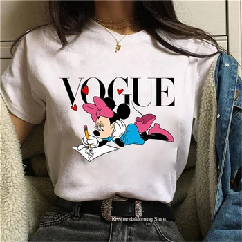DISNEY Mickey mouse moterų laiškas išspausdintas Mickey animacinių filmų T-shirt vyrai ir moterys su tuo pačiu trumparankoviai dugno karšto sale1