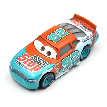 Disney Pixar Cars 3 Lenktynių Centras Murray Clutchburn NR. 92 Metalo Diecast Žaislas Automobilis 1:55 Prarasti visiškai Naujas Akcijų žaislai vaikams