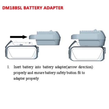 DM18BSL Už Milwakee 18V M18, ir Dewalt 20V Li-ion Baterija Naudojama, kad Bosch 18V Įrankio baterija baterijos Adapteris Keitiklis