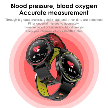 Doolnng L8 Smart Watch Vyrų IP68 Vandeniui SmartWatch Su EKG PPG Kraujo Spaudimą, Širdies ritmą sporto treniruoklių laikrodžiai