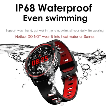 Doolnng L8 Smart Watch Vyrų IP68 Vandeniui SmartWatch Su EKG PPG Kraujo Spaudimą, Širdies ritmą sporto treniruoklių laikrodžiai