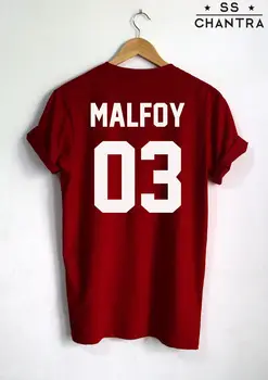 DRACO MALFOY T-SHIRT MALFOY 03 Mados Hipster Unisex Marškinėliai didesnio Dydžio ir Spalvų-A823