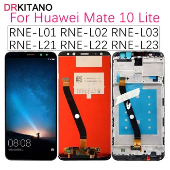 DRKITANO Ekrano ir HUAWEI Mate 10 Lite LCD Ekranas Nova 2i RNE-L21 Touch 