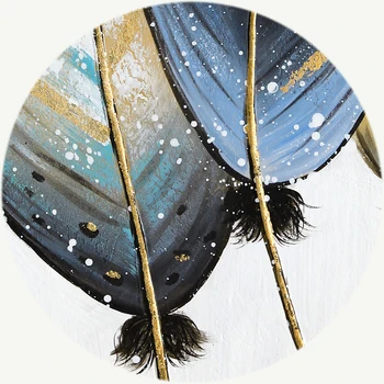 Drobė Abstrakčios Tapybos Aukso plunksna Meno Aliejaus Tapybai Spausdinama ant Drobės, Sienos Meno Nuotrauką Kambarį Namuose Šiaurės Dekoras