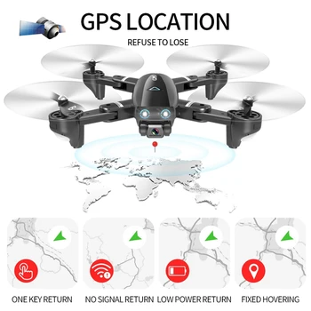 Drone 4K Profesinės Automatinė Grįžti HD GPS Drone Kamera 5G WiFi fpv Aukštis Hold Režimu Dron RC Quadcopter Tranai su Kamera Žaislas