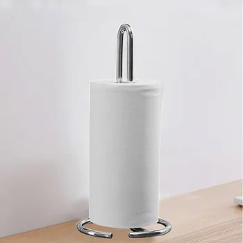 DSHA -Virtuvė roll turėtojas, metalo, 12 x 32 x 12 cm, sidabro spalvos blizgus