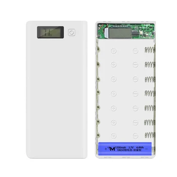 Dual USB 8*18650 Baterija, Laikiklis Maitinimo Banko Baterija Lauke Mobiliojo Telefono Įkroviklį 