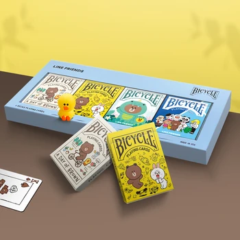 Dviračių Linijos Draugais Žaisti Doodle Kortos Mielas Animacinių filmų Denio USPCC Limited Edition Pokerio Magija, Kortų Žaidimai, Magija Gudrybės Rekvizitai