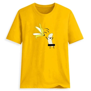 Dydis Moterų, T-shirt Animacinių filmų Bananų Modelio Spausdinimo Juokinga T-Shirt Moterims, O-Kaklo trumpomis Rankovėmis Atsitiktinis Mielas Marškinėlius Viršūnės