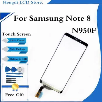 Dėl Samsung Note 8 N950F Jutiklinis Ekranas skaitmeninis keitiklis Stiklo Samsung Note8 Priekiniai Touch Stiklo plokštės Remontas