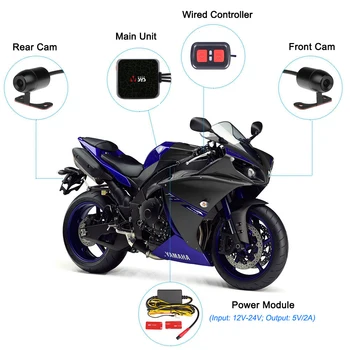 E6L E6 WiFi Motociklo Kamera STARVIS Super Naktinio Matymo Motoroleris DVR Motociklo Brūkšnys Fotoaparatas Black GPS Dėžutę